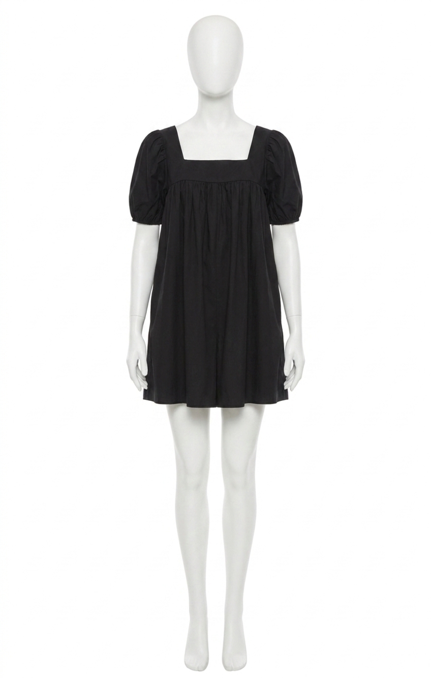 NEW SADIE & SAGE shades on babydoll romper in black